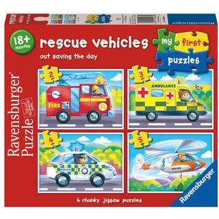 Ravensburger Udrykningskøretøjer Puslespil 4-i-1