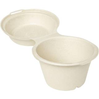 Duni Snackbox med låg Bagasse 575 ml Ø145 x H100 mm 50 stk (178071)