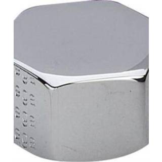 Slutmuffe 1/2'' m/pakning, forkr. Messing