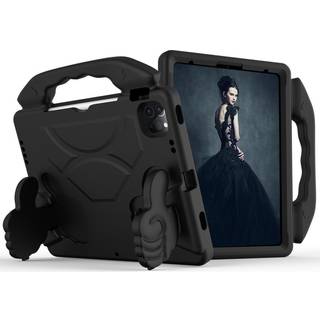 EIDERWOOD iPad Air 13" (2025 / 2024) / Pro 13" (2024) / Pro 12.9" (2022-2018) Børne Cover - Thumb Kickstand Bagside Cover - Sort