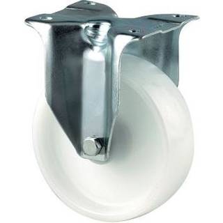 Tente 3478UOO080P62 Industrihjul nylon, hvid, plade 105x85 mm 80 mm