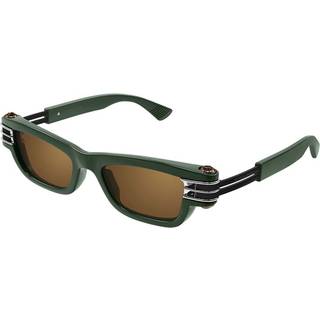 Bottega Veneta BV1308S 003 50 Solbriller Mænd Grøn - Silver - 50mm