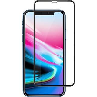 Hærdet skærmbeskytter med sort ramme til iPhone X / XS / 11 Pro