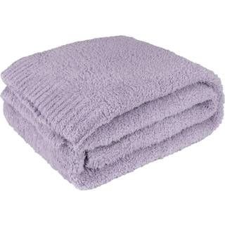 Pavilia super blødt kastetæppe til sofa fluffy hyggeligt let lilla tæppe stort fuzzy varmt strik tæppe til seng sofa lavendel lilac 60x80