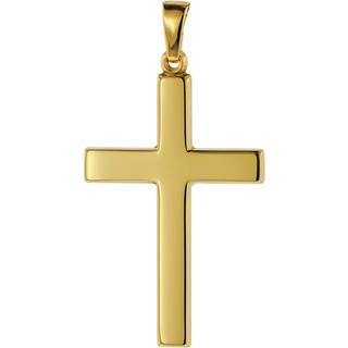 trendor 75367 Kreuz-Anhänger 28 mm Gold 585 / 14 Karat