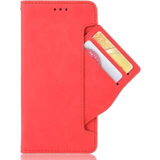 Samsung Galaxy A03 Blødt Læder Flip Cover m. Pung - Rød