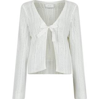 Bates Crochet Knit Cardigan, White, 42