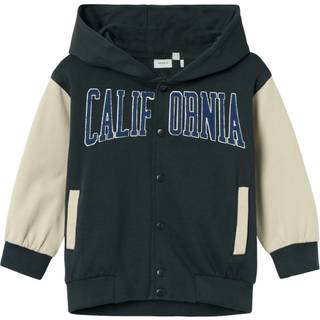 NAME IT Løs Sweat Cardigan Kebastian Dark Sapphire