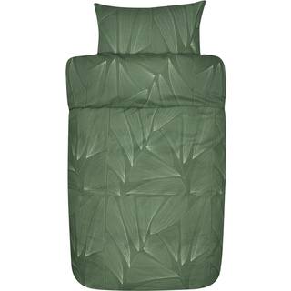 Høie sengetøj - 140x220 cm - Anine green - 100% ekstra fin bomuld sengesæt