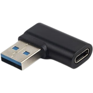 NÖRDIC USB-C hun til USB-A han vinklet adapter 90 grader