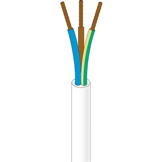Ledning 3G1,5 Pkaj90 Hvid Rg50 Nkt