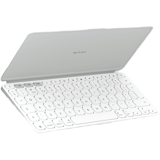 Logitech Keys-To-Go 2 Portable Wireless Keyboard - Pale Grey - Tastatur - Nordisk - Grå