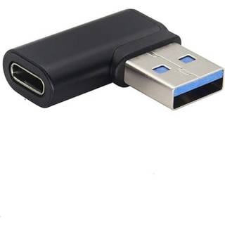 NÖRDIC USB-C hun til USB-A han vinklet adapter 90 grader