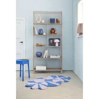 Kalager Grid Cabinet med Ben - Creme Beige