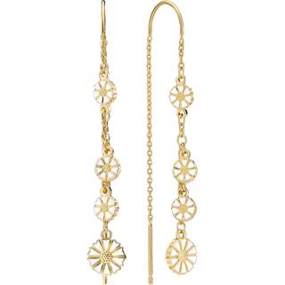 LUND Copenhagen forgyldte Marguerit ørekæde