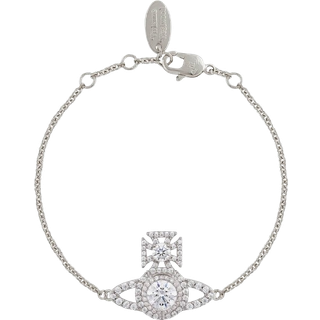 Vivienne Westwood Silver Crystal Norabelle Orb Bracelet - 17.5cm