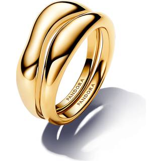 Pandora - Essence 2 ringe i forgyldt som et sæt - 163264c00