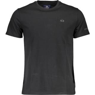 La Martina Black Cotton Men T-Shirt