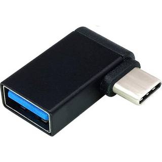 NÖRDIC USB-C han til USB-A hun vinklet adapter 90 grader