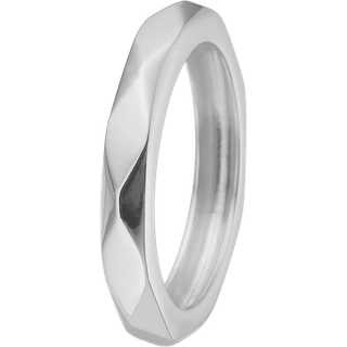 Aagaard - Sølv harlekin ring med facetter - 1800-s-s17