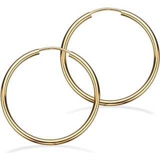 Scrouples - Sølv forgyldte creoler, 30mm - 190692