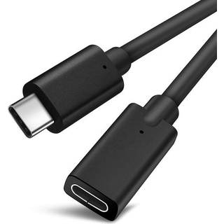 NÖRDIC 50cm USB2.0 USB-C ha til C ho forlængerkabel 2,4A 480Mbps 12W