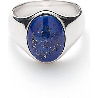 Alexander Lynggaard Hope Oval Signet ring i sølv med lapis - Str. 60