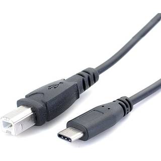 NÖRDIC USB-C 2.0 til USB 2.0 B datakabel 2m USB printerkabel