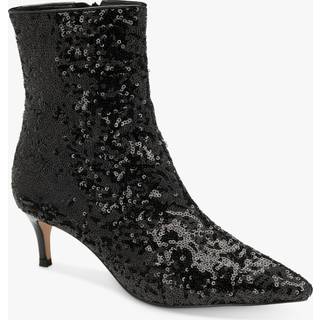 Ravel Ravel Black Stiletto Heel Zip Up Ankle Boots