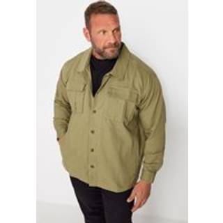 BadRhino Big & Tall BadRhino Big & Tall Green Cotton Twill 100% Cotton Overshirt