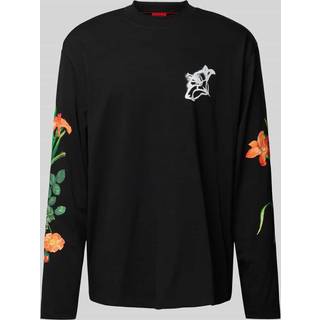 HUGO Herren Longsleeve schwarz