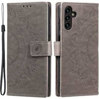 SKALO Samsung A13 5G Mandala Flip Cover - Grå