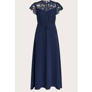 Monsoon Monsoon Blue Monica Lace Midi Dress - EU 36 (UK 8)