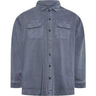 BadRhino Big & Tall BadRhino Big & Tall Blue Dyed 100% Cotton Shacket