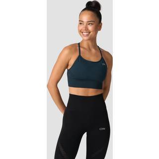 Queen Mesh Seamless Sports Bra Dk Teal Melange