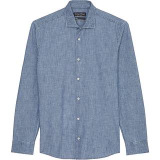 Marc O'Polo Herren Hemd blau meliert
