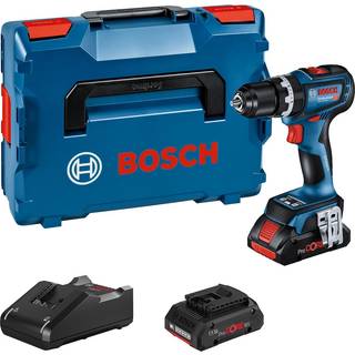 Bosch Professional GSB 18V-90 C Bore-/skruemaskine med BT, 2 stk. ProCore 4,0Ah batterier og lader