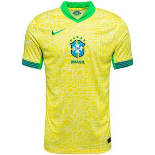 Brasilien 2024 Stadium Home Nike Dri-FIT Replica-fodboldtrøje til mænd - gul - XXL