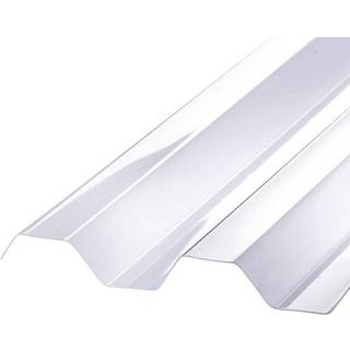RIAS SUNLUX HI-PVC trapezplade, profil 76/18, opal - 1039 x 3640 mm