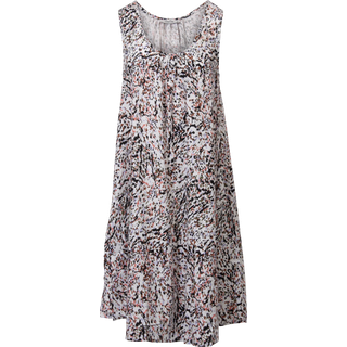 ChaCha Dame Kjole - White Print - S