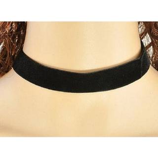 Choker Svart Sammet Velvet Halsband 2 cm