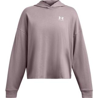 Sweatshirt med hætte Under Armour Rival Terry Oversized Hoodie 1382736-015 Størrelse XS