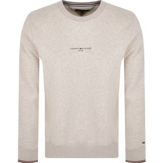 Tommy Hilfiger Logo Tipped Sweatshirt Beige