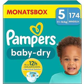 Pampers Baby Dry bleer str. 5 (11-16 kg) månedskasse