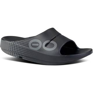 OOFOS Ooahh Sport Recovery Shoe - Dark Grey, White, Size 41 - dark_grey