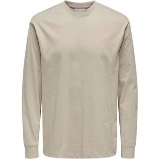 ONLY & SONS Fred Oversize LS Tee Silver Lining
