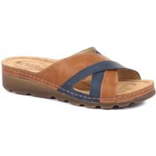 Pavers Pavers Tan/Navy Pavers Crossover Mule Sandals