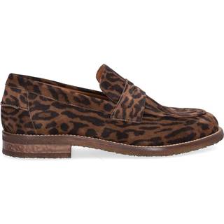 A6335 Loafers, Leopard Suede, 36