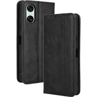 Wallet Stand Flip-telefonetui til Xperia 10 VI - Sort