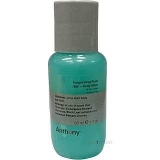 Anthony Logistics Invigorating Rush Hair & Body Wash, Rejsestørrelse, 30 ml.